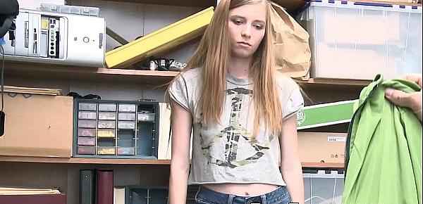  Cute teen Ava Parker pays the pussy price for stealing